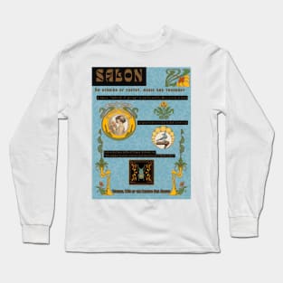 Cicely Alaska Salon Art Nouveau Poster Long Sleeve T-Shirt